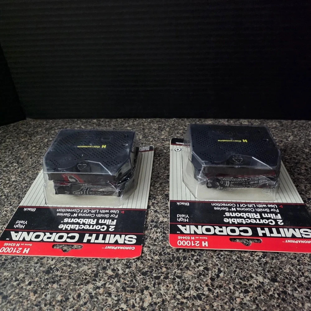 Smith Corona H 21000 Correctable Film Ribbon Black Lot‎ of 2 Packs 4 Total OEM